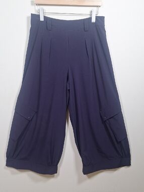 Lauren Vidal Wide Leg/Barrel/Culotte/Cargo Lightweight Side Zip Pants Size M